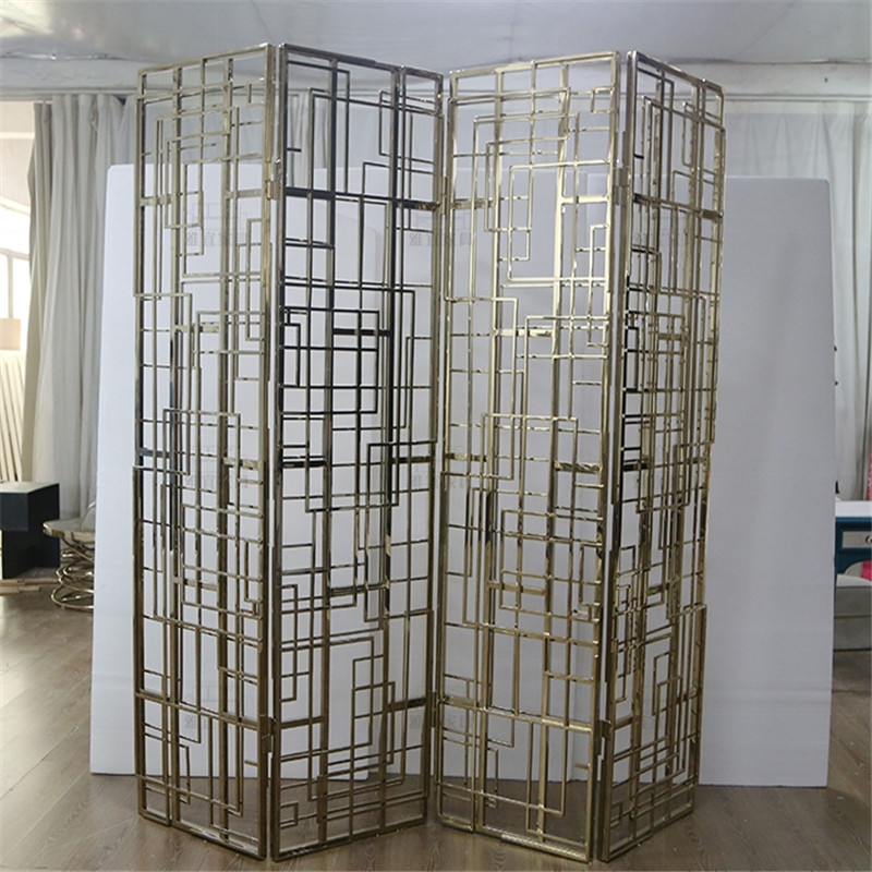 Designed Folding screen room divider stainless steel decorative metal screen