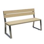 Qualified Urban Steel Metal Garden Bench Outdoor Wooden Park Chair for Sale