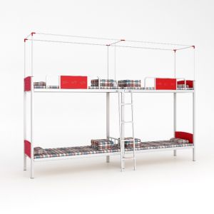 Conventional simple practical with curtain frame upper and lower bunk student