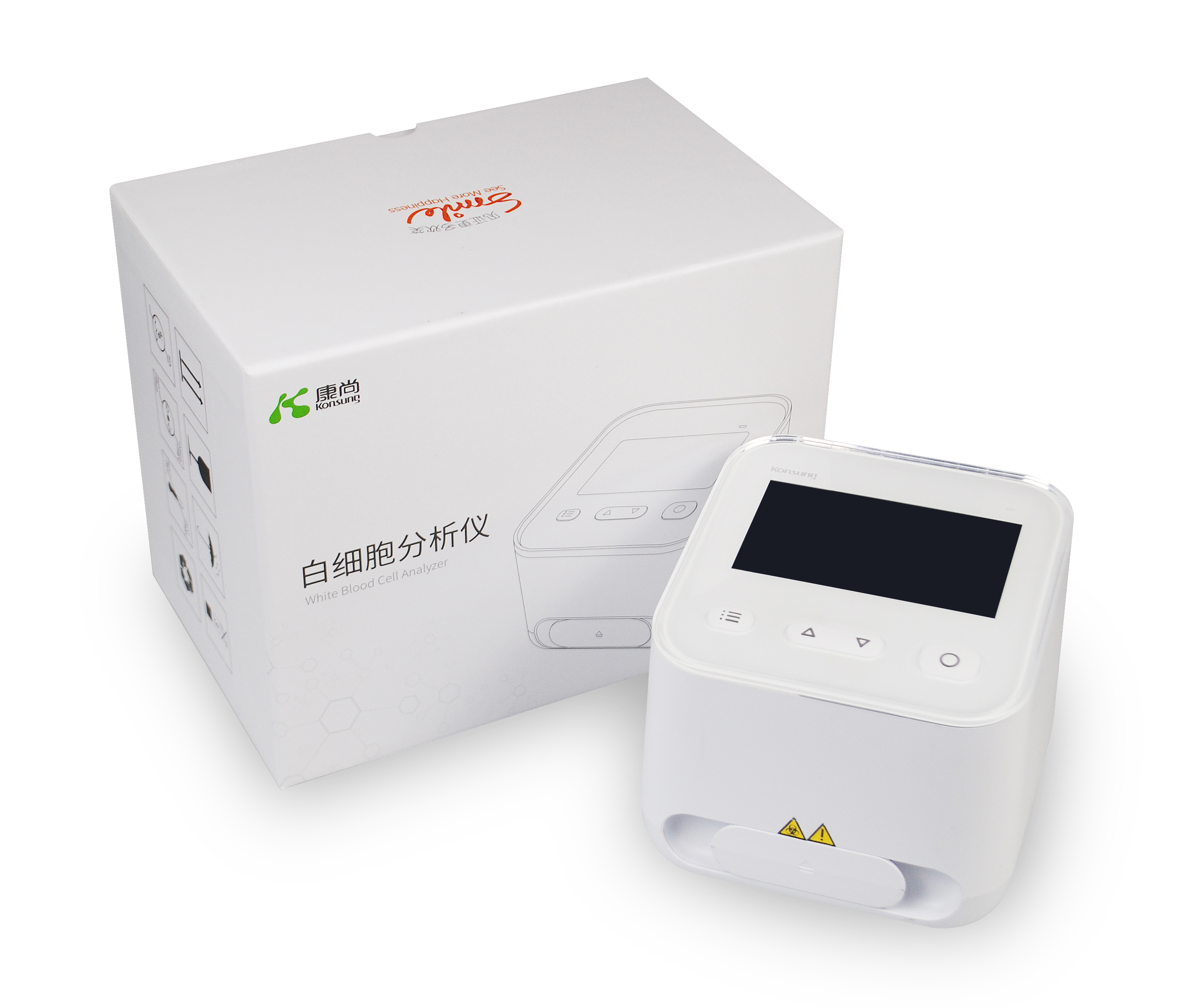 POCT device (WBC-6) Colorful screen hematology WBC Analyzer with microfluidics chips