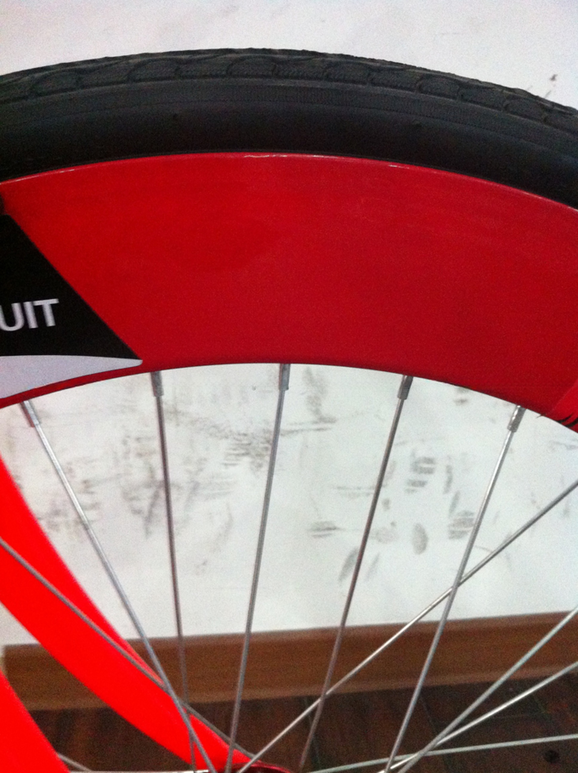 Aluminum Frame 700C OEM Flip-Flop Single Speed Red Road Handlebar Fixie Gear Bicycle