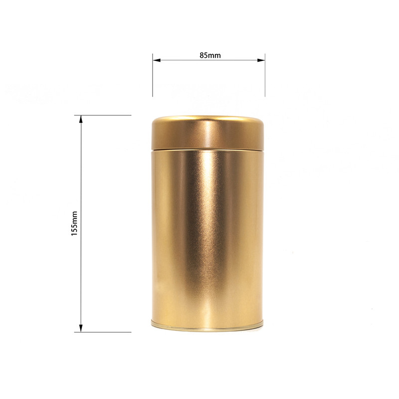 Wholesale Empty Tea Tins Loose Leaf Tea Containers Round Metal Containers with Lids