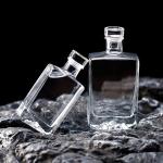 Glass 100ml 200ml Vodka Fruit Wine Rum Gin Whiskey 375 ml Bottle for Cosmetic