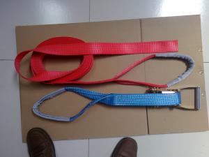 China 50MM Ratchet Tie Down Straps LC2500 DIN EN 12195-2 Corrosion Resistance With Eyes wholesale