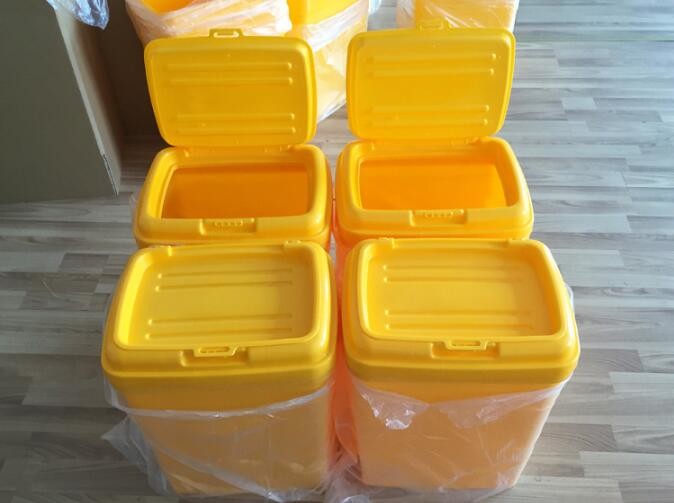 Food grade square Plastic Bucket 20 liter with lid, dog food plastic container, PP/PE Plastic dogs-food Bucket Pail Easi