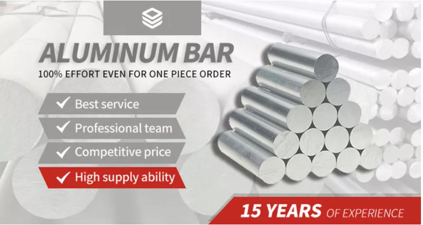 TISCO 7075 T6 6063 T5 Round Solid Aluminium Bar ASTM B209 JIS H4000