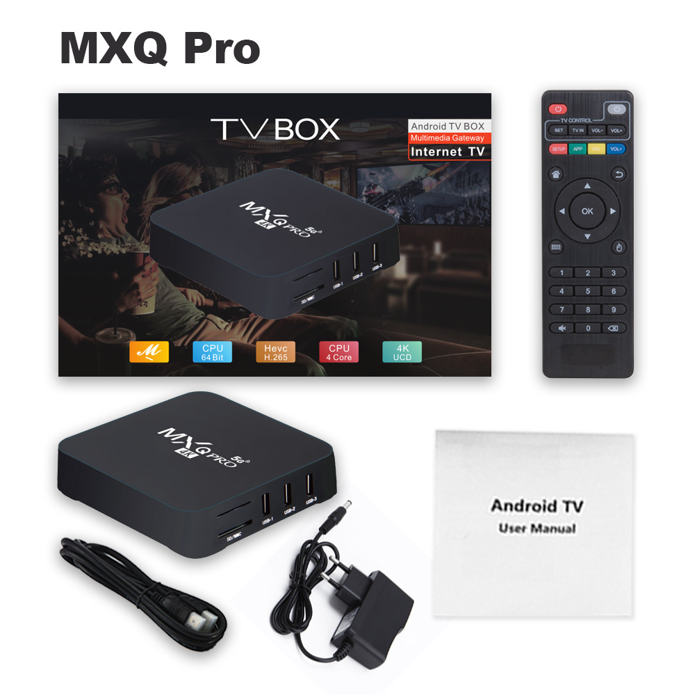 MXQ PRO Amlogic S905W 4K Android 9.0 5G TV Box 2GB 16GB 750MHZ