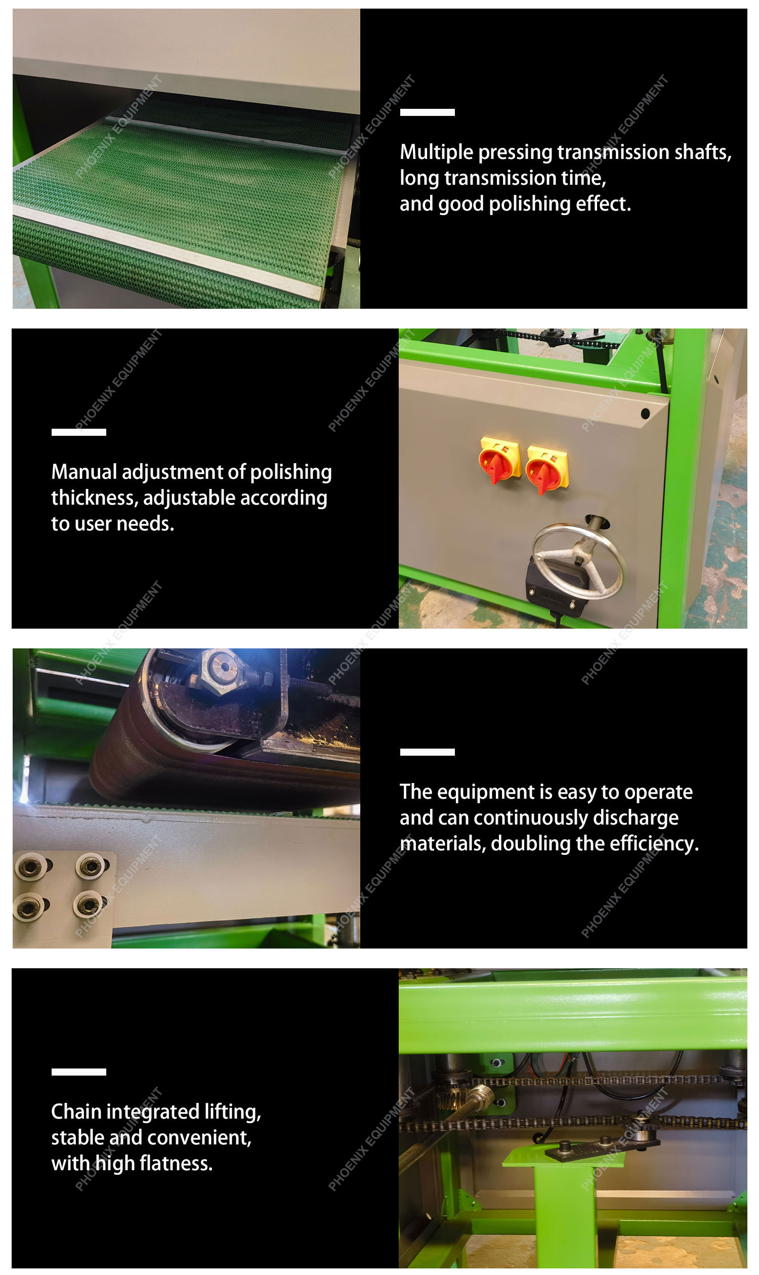230mm Max. Machining Length PS400 Plank Planar Polishing Machine for Small Materials