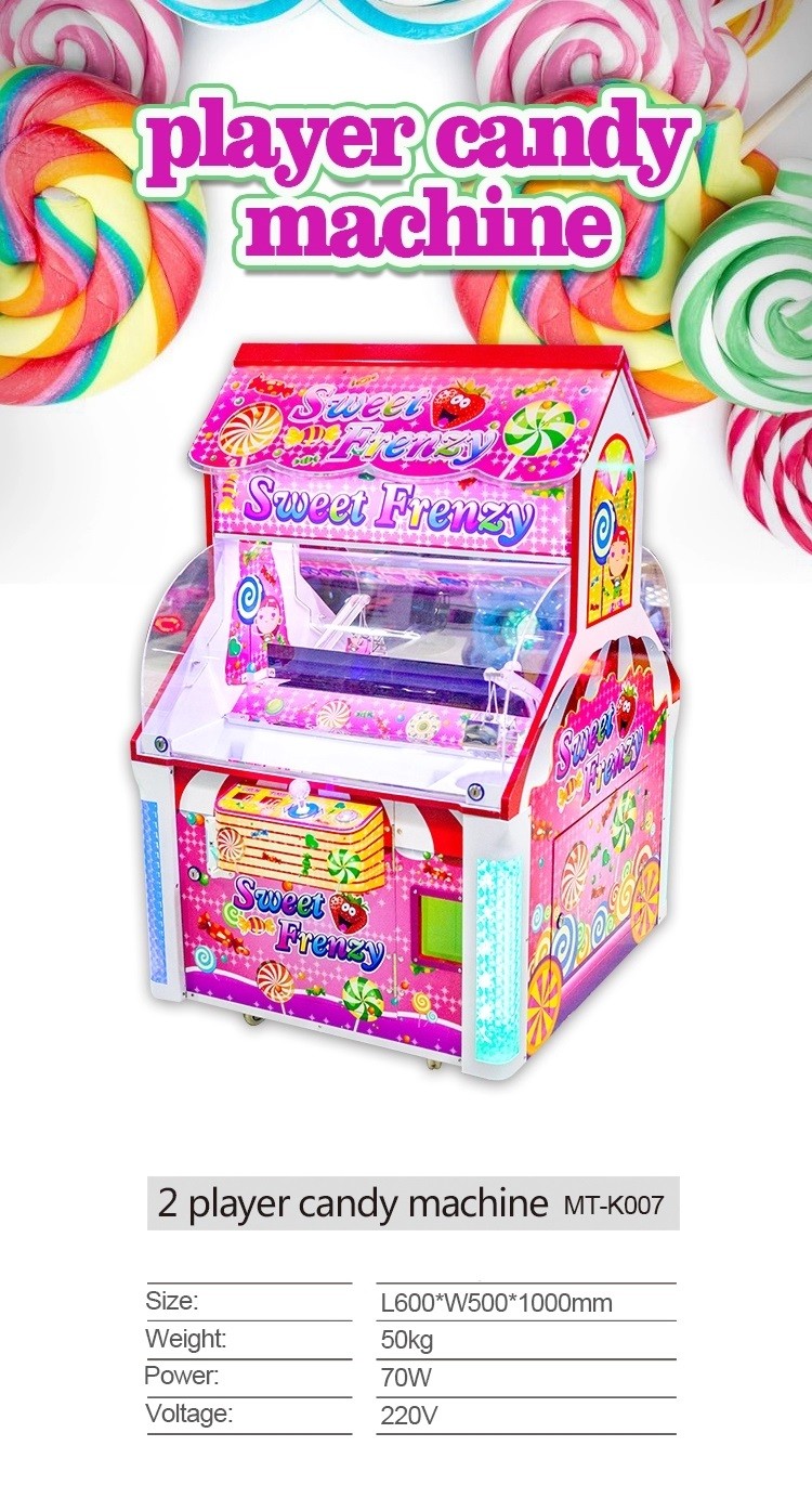 L1.5 * W1.5 * H1.3m Candy Arcade Machine , Kids 200W Street Vending Machines