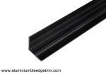 Powder Coating Black Aluminium Corner Guards / Metal Wall Corner Protectors