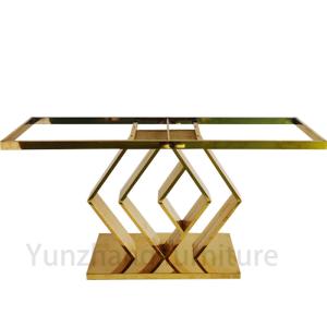 China Console Table With Gold Base Hotel Furniture wholesale