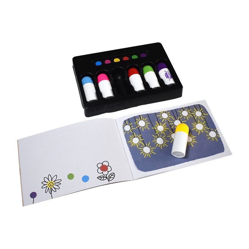 Children Drawing Kids Art Set Water Color Dot Painting Set With Dot Book