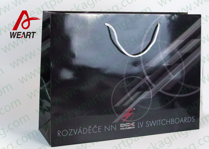 Inside & Outside Custom Printed Personalised Paper Carrier Bags Business Promotional Use