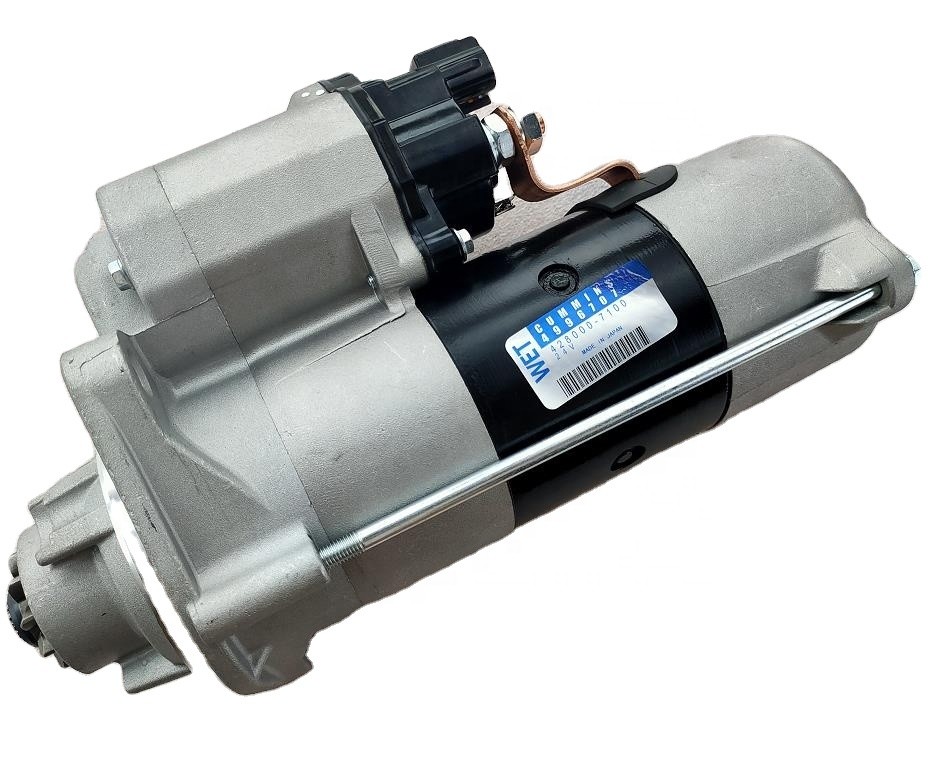 Excavator Engine Parts 6BT5.9 QSB6.7 Diesel Engine Starter Motor 4996707 Two Holes Ten Teeth