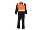 Orange Navy Reflective Safety Wear , Industrial Safety Clothing Australian Size