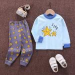 Breathable Children'S Pajama Set Cotton Boys And Girls Homewear