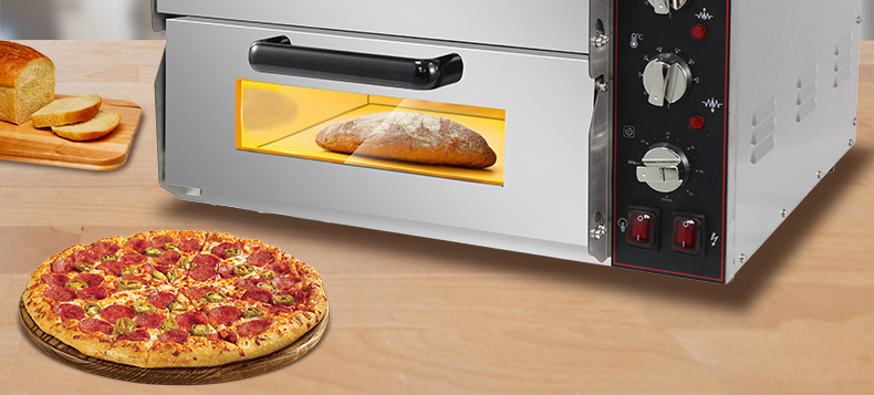 Commercial Industrial Double Deck Electric Bakery Oven 670*680*600mm 48.5KG