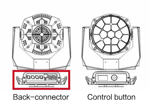 Grey Power Output Male Female Connector, Panel Mount Connector for Stage Light for LED Lighting