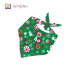 Premium Durable Fabric Dog Christmas Bandana Unique Shape Adjustable Fit