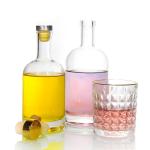 Inventory Glass Bottles Supplier 750ml Heavy Glass Liquor Bottles For Vodka Low