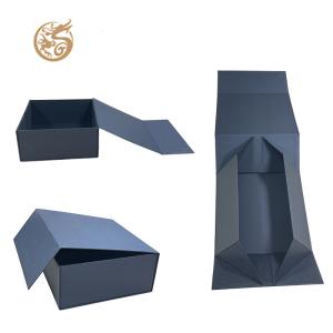China XL Packaging Custom Packaging Box Factory Magnetic Black Bottle Packaging Box For Skincare Wine Luxury Magnetic Closure Box With Soft Foam Tray Gold wholesale