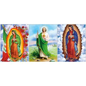 China 0.6mm PET Flip Religion Virgin Mary / Jesus 3D Lenticular Images For Wall Decro​ wholesale