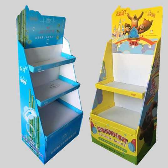 Shang Chao display cabinet, exhibition promotional paper stack, PDQ display box corrugated paper display rack