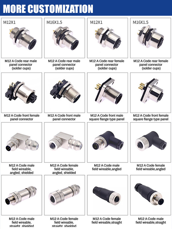 Military Medical Aerospace Equipment Circular 7 Pin Fixed Plug Nut T9 Connector