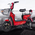 High Mileage 350W Brushless Electric Motorcycle Scooter With Removable Battery