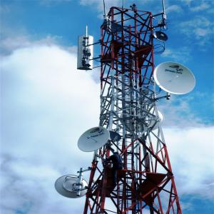 China Hot Dip Galvanized Steel 4 Leg Tower Wall Mount Antenna Mounting Pole wholesale