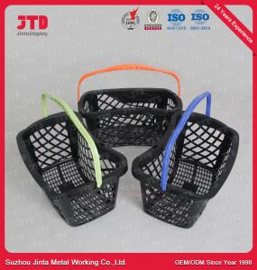 China Double Handle Carrying Shopping Basket 22L With Customer LOGO wholesale