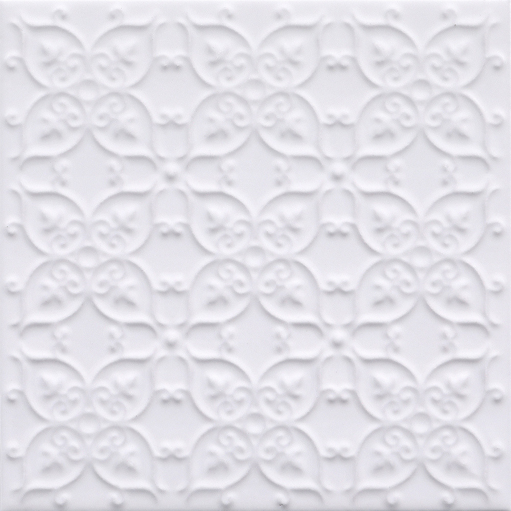 White 200x200mm Eco-Resistant Wall Tiles For Dining Room And Durable Ceramic Rustic Tiles For Living Room