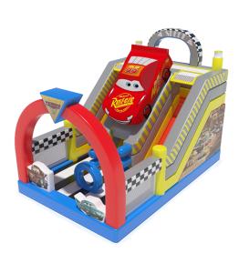 China Racing Car Theme Commercial Inflatable Slide For Childrens Rental wholesale