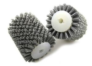 China Portable Industrial Polishing Brushes , Abrasive Nylon Wire Brush Roller wholesale