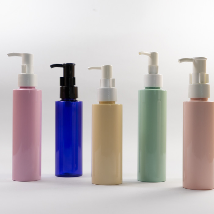 Empty 120ml 200ml 250ml Plastic Lotion Oil Squeeze Bottle Cylinder Pump Spray