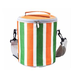 China Cylindrical Shape Large Insulated Thermal Food Picnic Cooler Bag wholesale