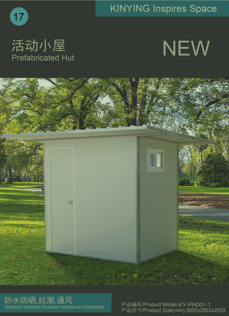 Weather Resistant Waterproof Plastic Shed House Restaurants