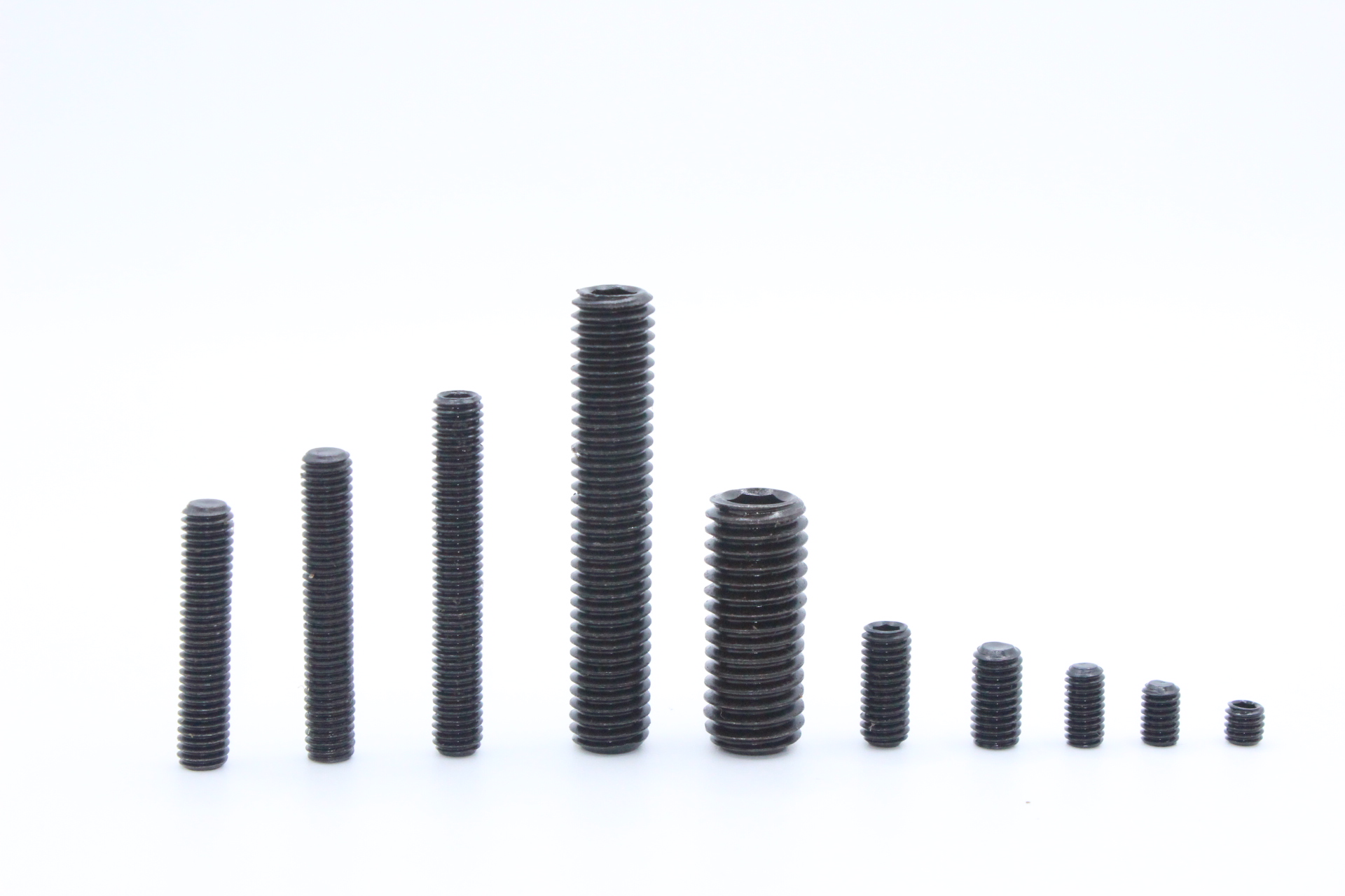 ISO Standard Stainless Steel Headless Set Screw with Full Thread and Hex Socket