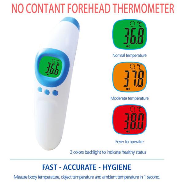IR Laser Infrared Homeuse Non Touch Baby Thermometer High Accuracy Battery Power