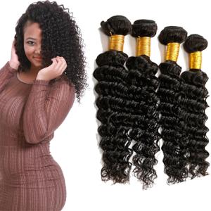 China Full Wet Deep Wave Virgin Hair Bundles No Tangling No Shedding Hair Bundles wholesale