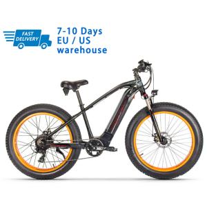 China US STOCK 26 Electric Fat Tire Ebikes For Hunting Commuter Mountain 1000w 48v 42kmh wholesale