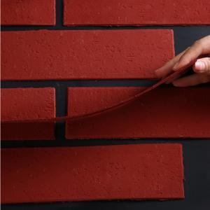 China Bendable Rugged Antique Brick Exterior Wall Flexible Clay Tiles For Villa wholesale
