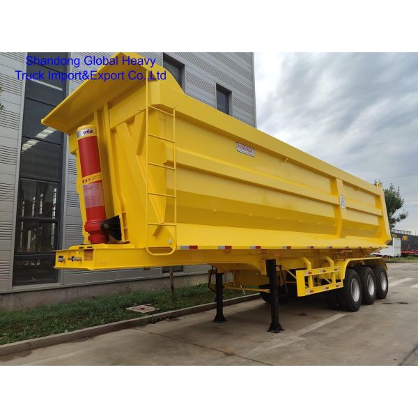 4 Axle U-Shape Dump Trailer with 80-120 Ton Loading Capacity for Heavy-Duty Transport