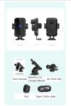 Silicone Protective Mat QI 15w Car Mount Wireless Charger
