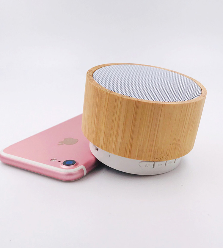 Bamboo Bluetooth Speaker With Super Bass Portable Mini Speaker Gift Speaker with FM
