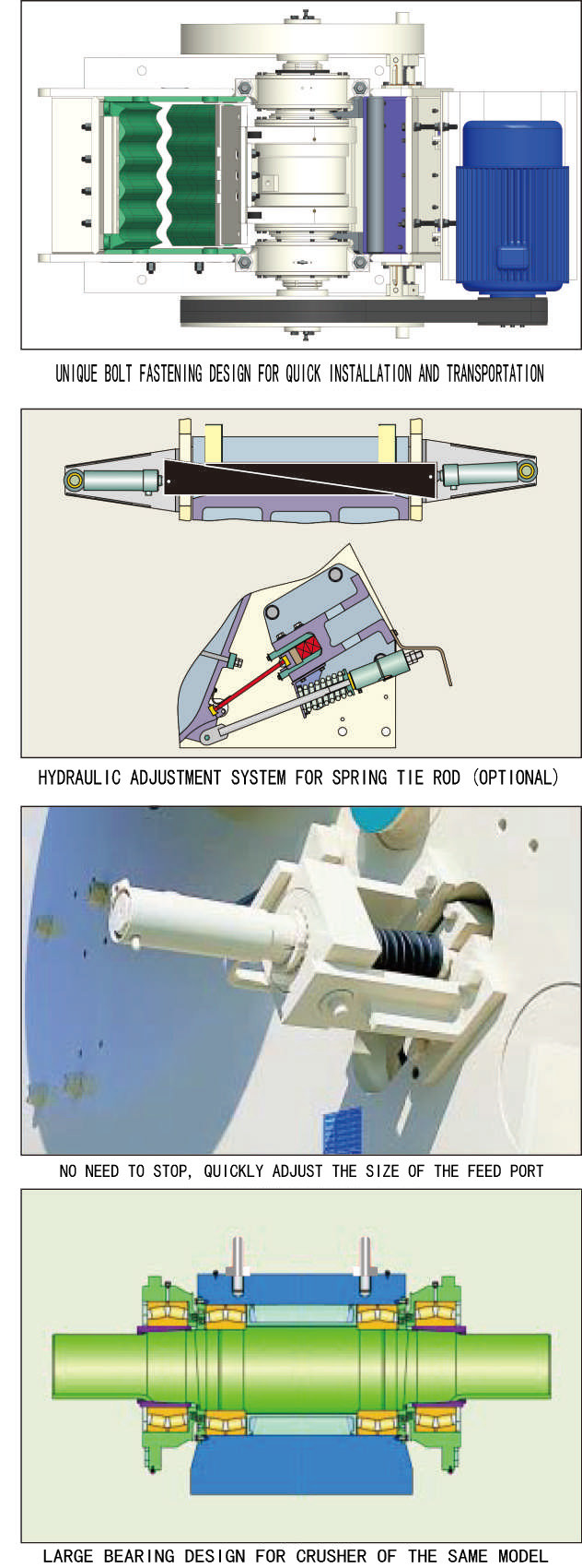 Stone And Rock Jaw Stone Crusher Machine 140-465tph