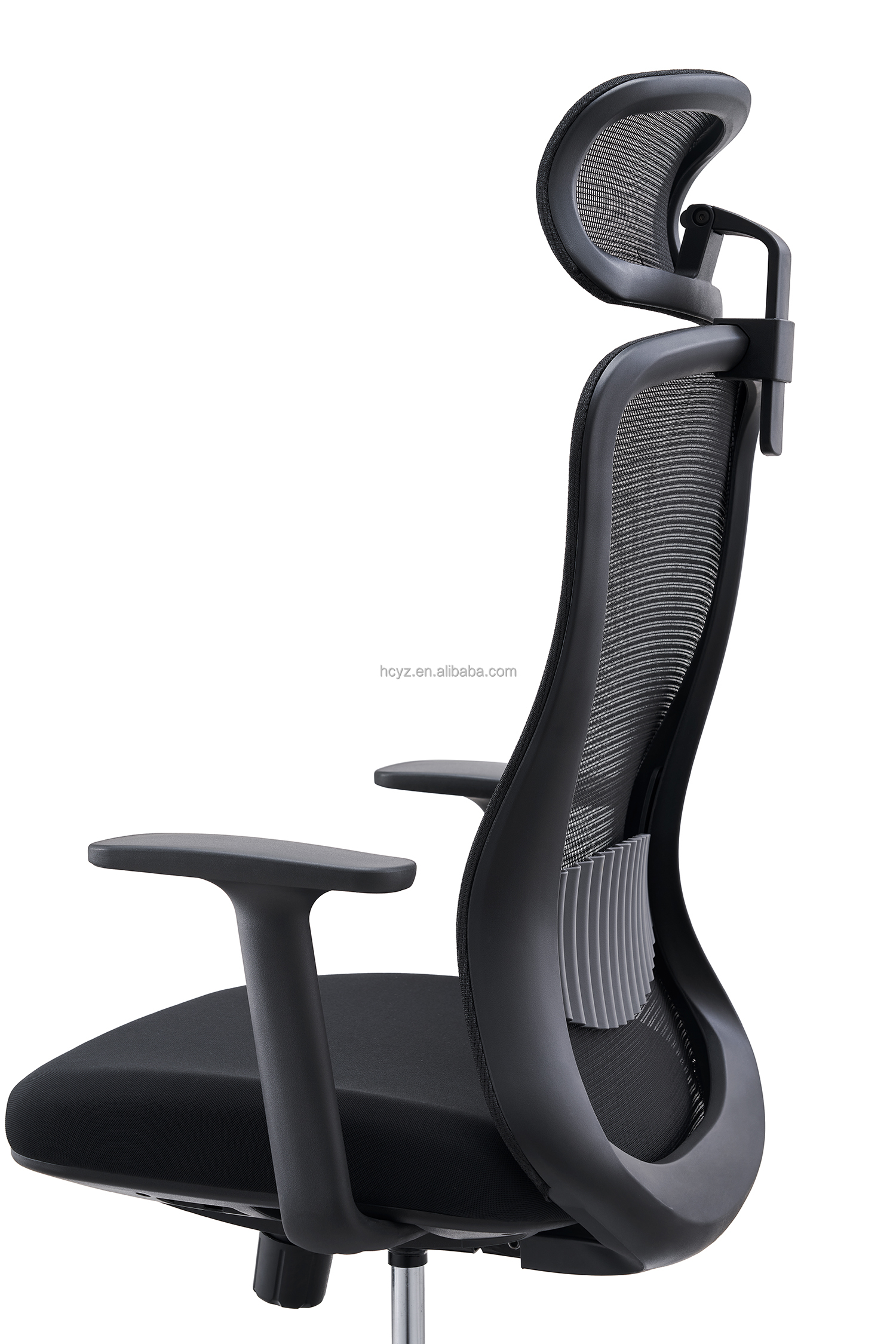 Commercial Furniture 3D Adjustable Executive Ergonomic Chair with Stainless Steel Frame