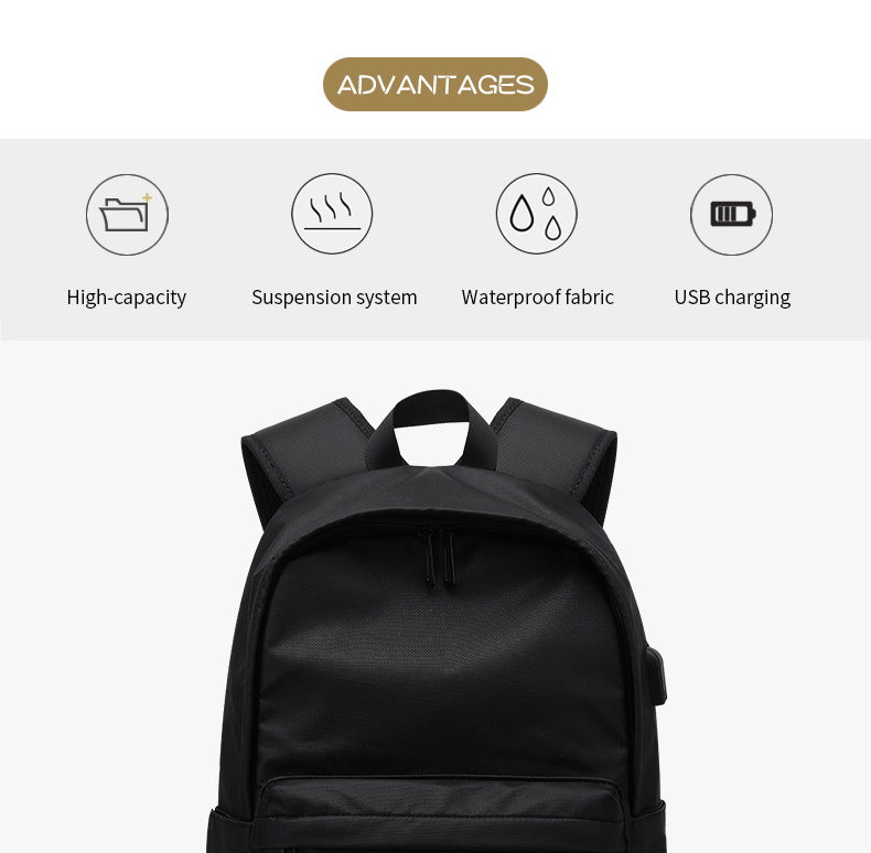 Factory customized logo schoolbag 15.6 inch Laptop Bag Fashion teenagers school bag men backpack