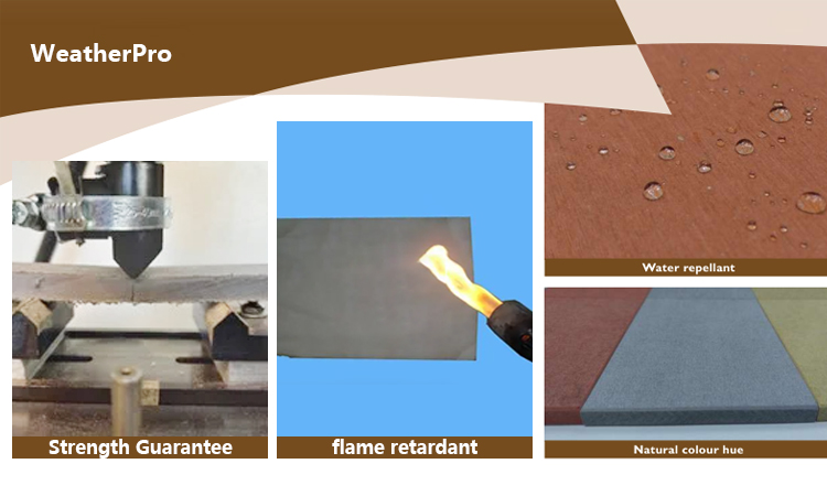 Scratch Resistant Fiber Cement Board with Thickness Woodgrain Melamine Particle Board