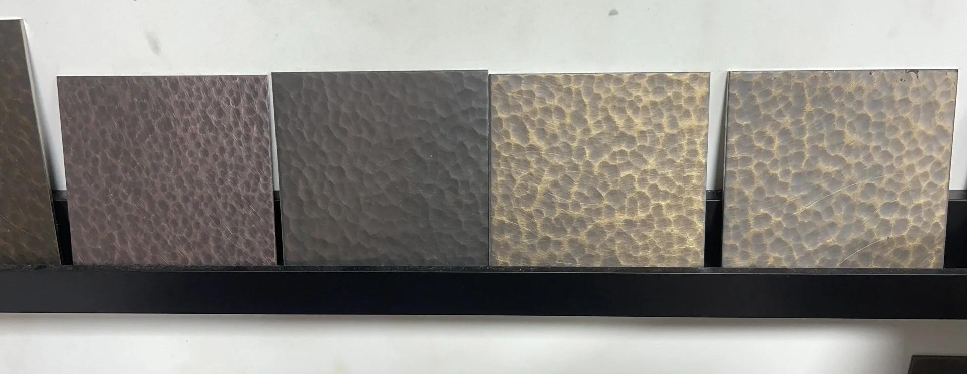 Hammered Metal Sheet 304 316 Black Stainless Steel Sheet Cladding Ripple Shape for Wall Panel